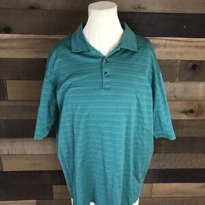 Tiger Woods Polo Shirt‎ Collection Green Mens Large Nike Golf Vintage Y2k